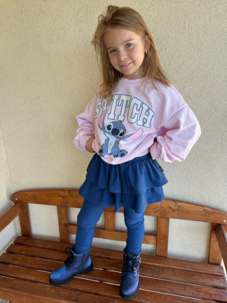 PARMA legíny so sukňou - jednofarebné