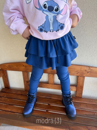 PARMA legíny so sukňou - jednofarebné