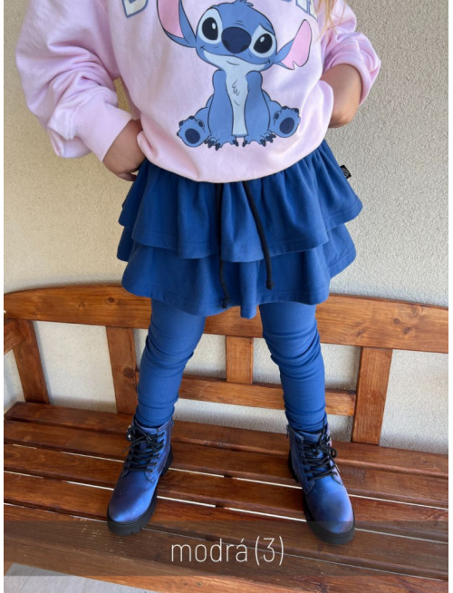 PARMA legíny so sukňou - jednofarebné