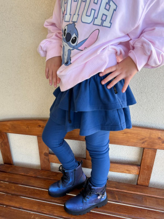 PARMA legíny so sukňou - jednofarebné