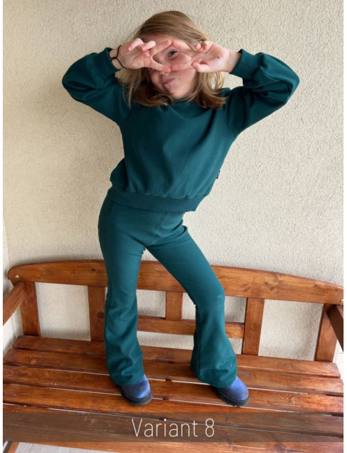 PARMA SÚPRAVA - CROPP BASIC mikina + zvonové legíny