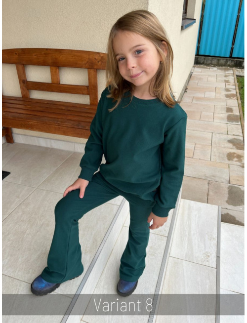 PARMA SÚPRAVA - PREDĹŽENÁ BASIC mikina + zvonové legíny