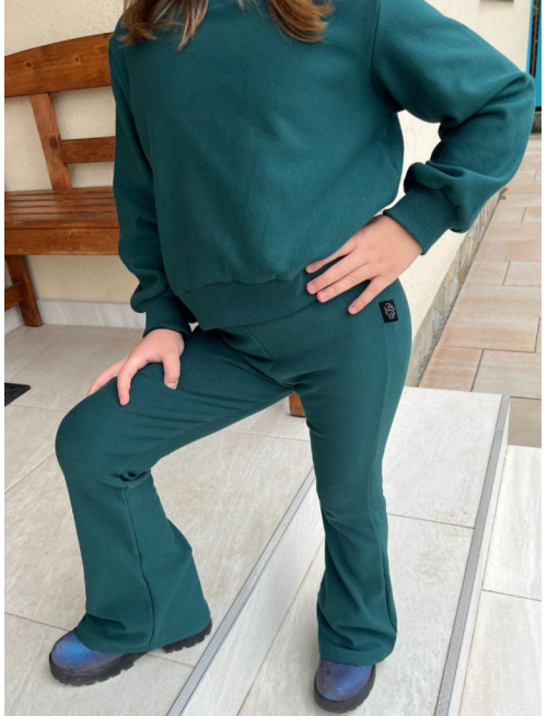 PARMA SÚPRAVA - PREDĹŽENÁ BASIC mikina + zvonové legíny