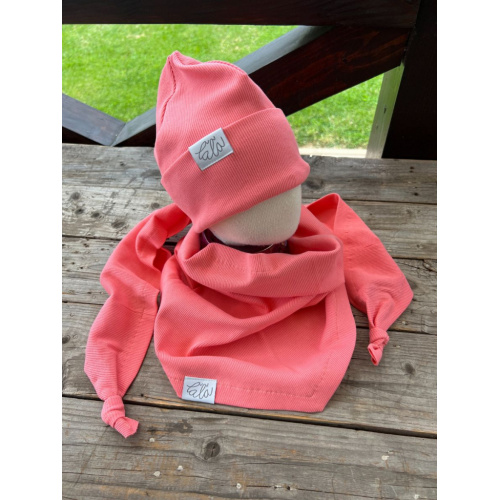 Rebro PLYTKÁ čiapka - jasná marhuľa