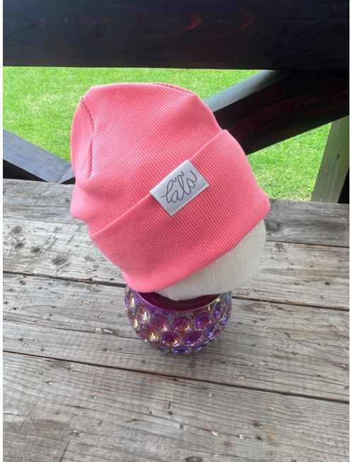 Rebro PLYTKÁ čiapka - jasná marhuľa