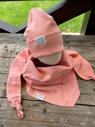 Rebro šatka - svetlá marhuľa