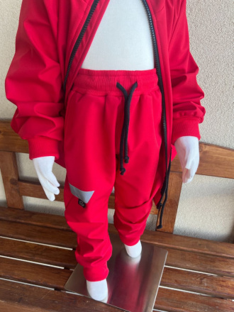 Softshell gate NEW s rastúcou manžetou - jar/JESEŇ - červená