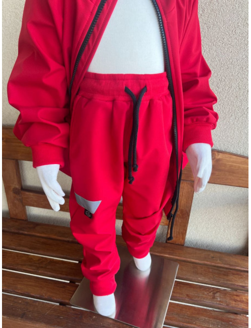 Softshell gate NEW s rastúcou manžetou - jar/JESEŇ - červená