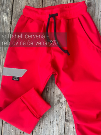 Softshell gate NEW s rastúcou manžetou - jar/JESEŇ - červená