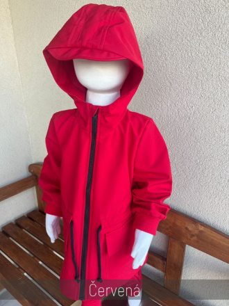 Rastúca LUX softshell bunda/parka - jar/JESEŇ - červená