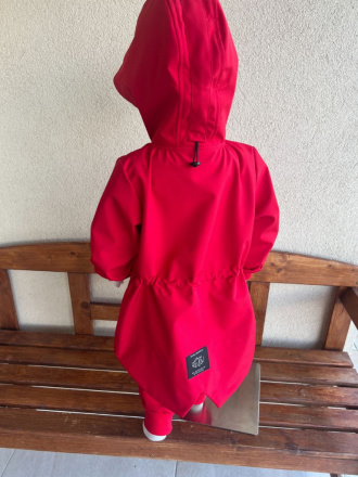 Rastúca LUX softshell bunda/parka - jar/JESEŇ - červená