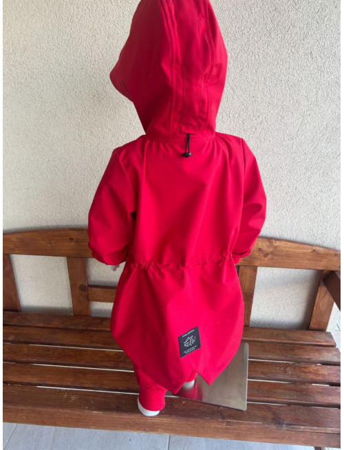 Rastúca LUX softshell bunda/parka - jar/JESEŇ - červená