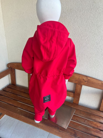 Rastúca LUX softshell bunda/parka - jar/JESEŇ - červená