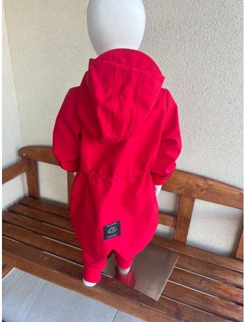 Rastúca LUX softshell bunda/parka - jar/JESEŇ - červená