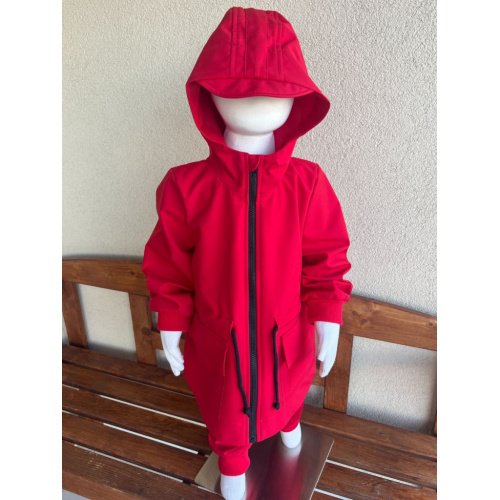 Rastúca LUX softshell bunda/parka - jar/JESEŇ - červená