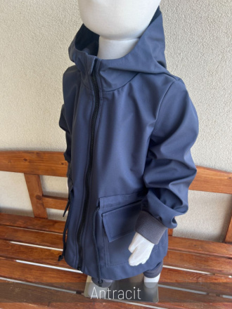 Rastúca LUX softshell bunda/parka - jar/JESEŇ - antracit