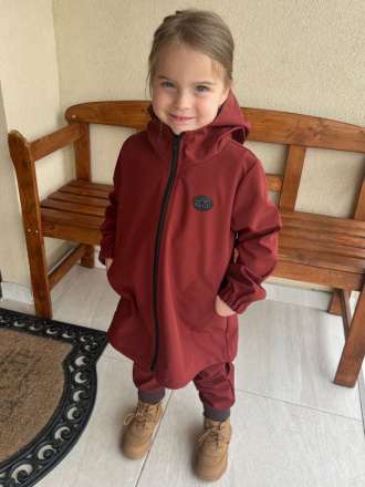 Softshell bunda/parka - jar/JESEŇ - koňak