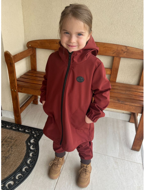 Softshell bunda/parka - jar/JESEŇ - koňak