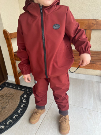 Softshell bunda/parka - jar/JESEŇ - koňak