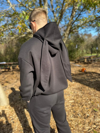 Bunny oversize mikina - pánska - by Niky Rich