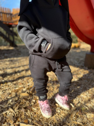 Teddy tepláky s rastúcou manžetou - detské - by Niky Rich