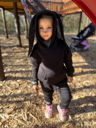 Teddy oversize mikina - detská - by Niky Rich