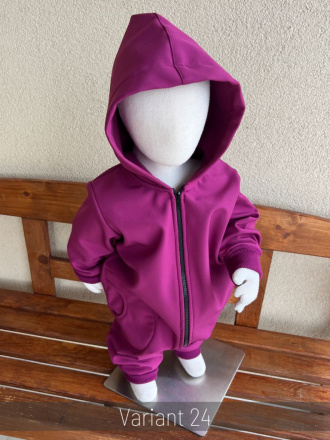 Overal s rastúcimi manžetami a vreckami - softshell - JESEŇ/ZIMA