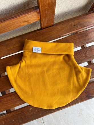 Parma tvarovaný nákrčník - horčicová - dvojvrstvový