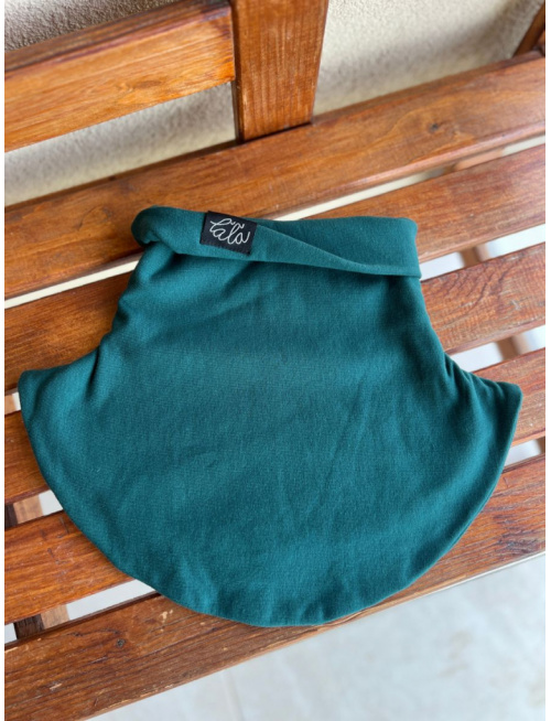 Parma tvarovaný nákrčník - smaragd zelená - dvojvrstvový