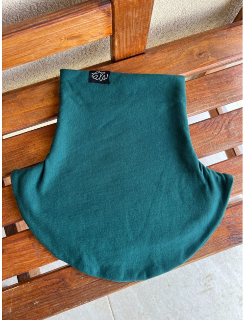 Parma tvarovaný nákrčník - smaragd zelená - dvojvrstvový