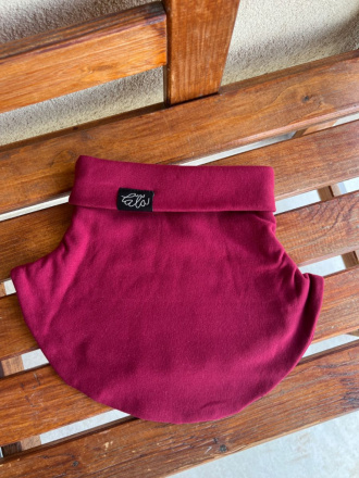 Parma tvarovaný nákrčník - bordová - dvojvrstvový