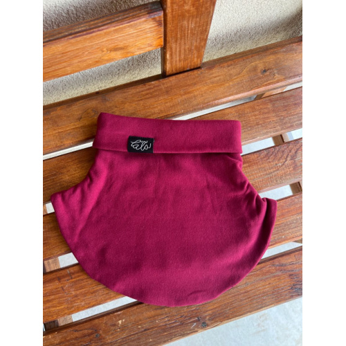 Parma tvarovaný nákrčník - bordová - dvojvrstvový