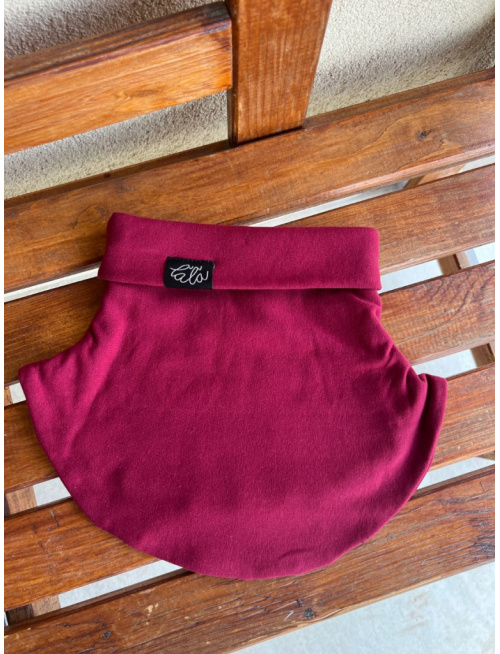 Parma tvarovaný nákrčník - bordová - dvojvrstvový