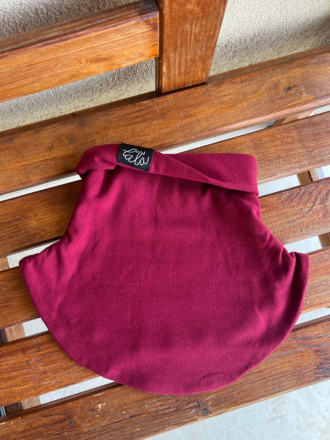 Parma tvarovaný nákrčník - bordová - dvojvrstvový