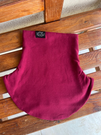 Parma tvarovaný nákrčník - bordová - dvojvrstvový