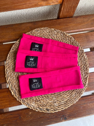 Úplet ŠUĽKY čelenka - jednofarebná - cyklamén - LEN DO VYPREDANIA ZÁSOB