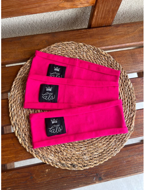 Úplet ŠUĽKY čelenka - jednofarebná - cyklamén - LEN DO VYPREDANIA ZÁSOB