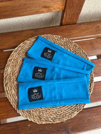 Úplet ŠUĽKY čelenka - jednofarebná - tmavý tyrkys - LEN DO VYPREDANIA ZÁSOB