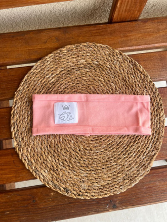 Úplet ŠUĽKY čelenka - jednofarebná - marhuľová - LEN DO VYPREDANIA ZÁSOB