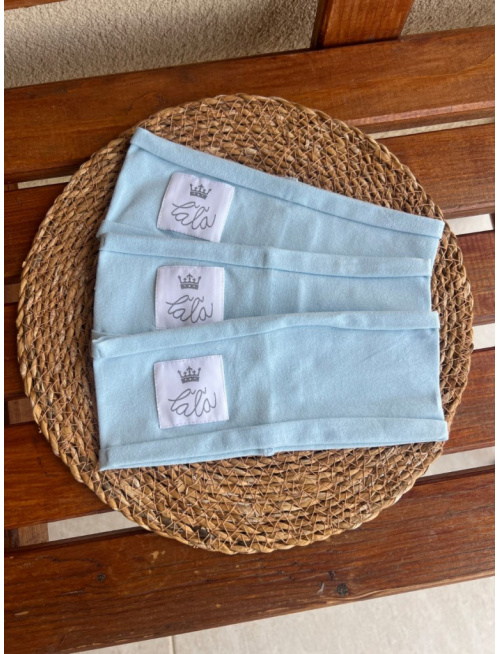 Úplet ŠUĽKY čelenka - jednofarebná - belasá modrá