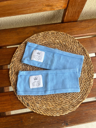 Úplet ŠUĽKY čelenka - jednofarebná - svetlomodrá