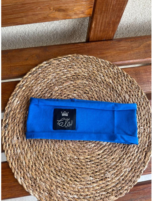 Úplet ŠUĽKY čelenka - jednofarebná - kráľovská modrá