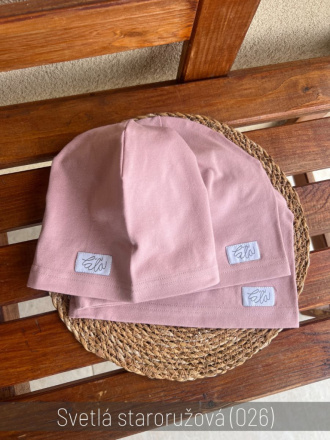 Úpletová šmolko čiapka - jednofarebná - jednovrstvová
