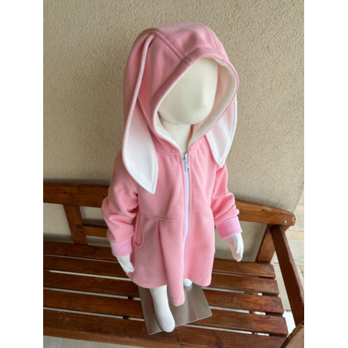 Rastúci kabátik s prestrihom - sukničkový - RIO s uškami - kabátovina - POSLEDNÉ KUSY