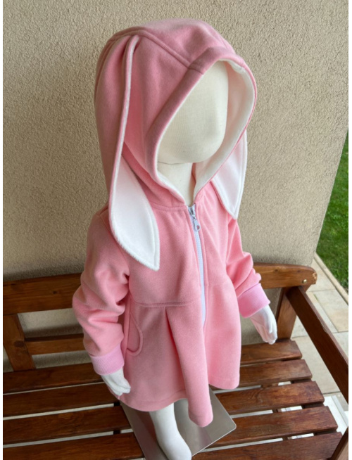 Rastúci kabátik s prestrihom - sukničkový - RIO s uškami - kabátovina - POSLEDNÉ KUSY