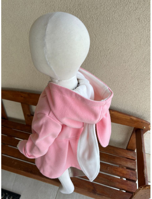 Rastúci kabátik s prestrihom - sukničkový - RIO s uškami - kabátovina - POSLEDNÉ KUSY