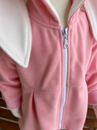 Rastúci kabátik s prestrihom - sukničkový - RIO s uškami - kabátovina - POSLEDNÉ KUSY