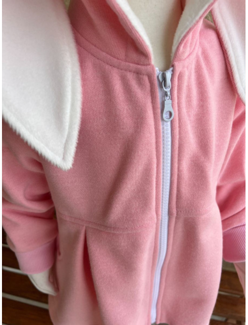 Rastúci kabátik s prestrihom - sukničkový - RIO s uškami - kabátovina - POSLEDNÉ KUSY