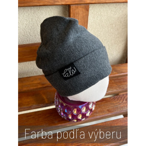 Parma čiapka s vyhnutým lemom - dvojvrstvová