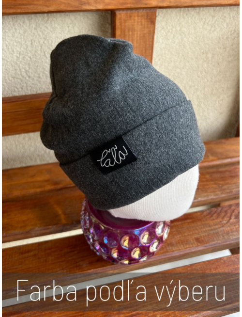Parma čiapka s vyhnutým lemom - dvojvrstvová